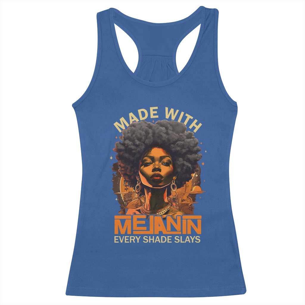 Black Women Racerback Tank Top Melanin Juneteenth Black History