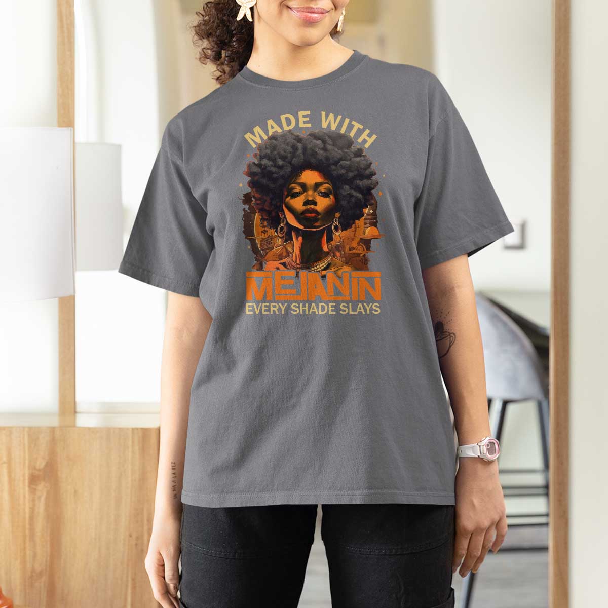 Black Women T Shirt For Women Melanin Juneteenth Black History