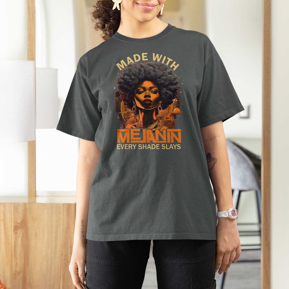 Black Women T Shirt For Women Melanin Juneteenth Black History