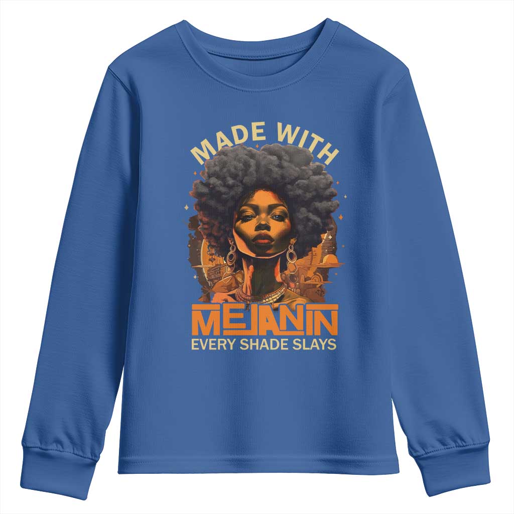 Black Women Youth Sweatshirt Melanin Juneteenth Black History