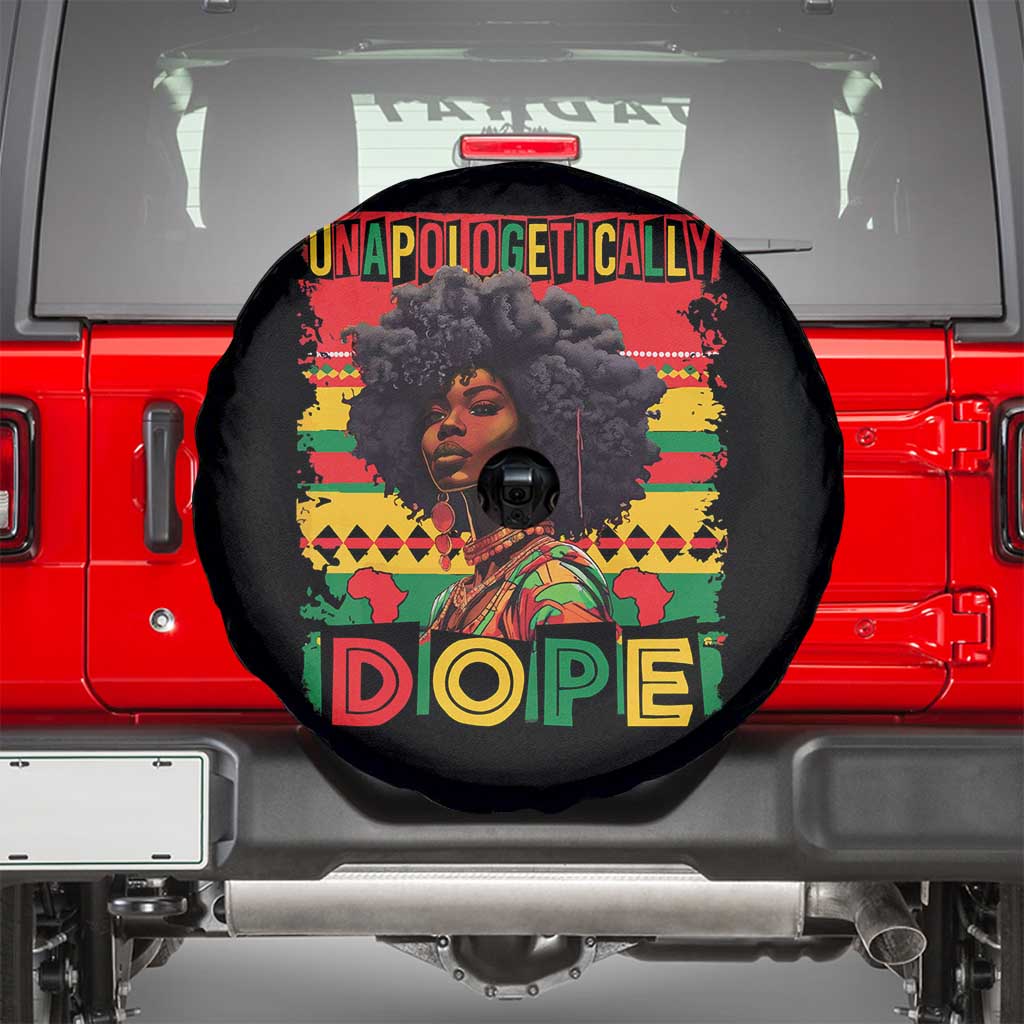 Black Women Unapologetically Dope Spare Tire Cover Juneteenth Black History