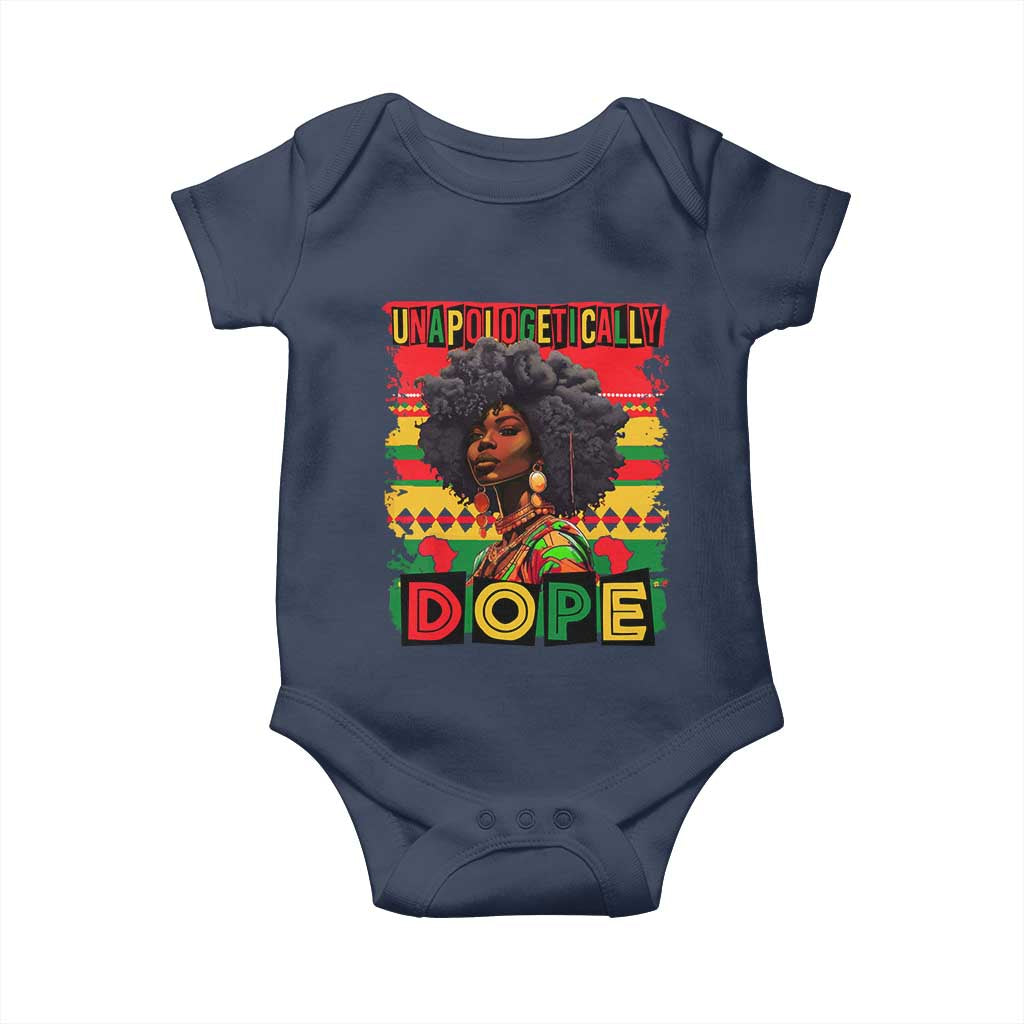Black Women Unapologetically Dope Baby Onesie Juneteenth Black History