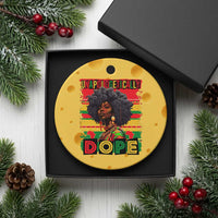 Black Women Unapologetically Dope Ceramic Ornament Juneteenth Black History - Wonder Print Shop