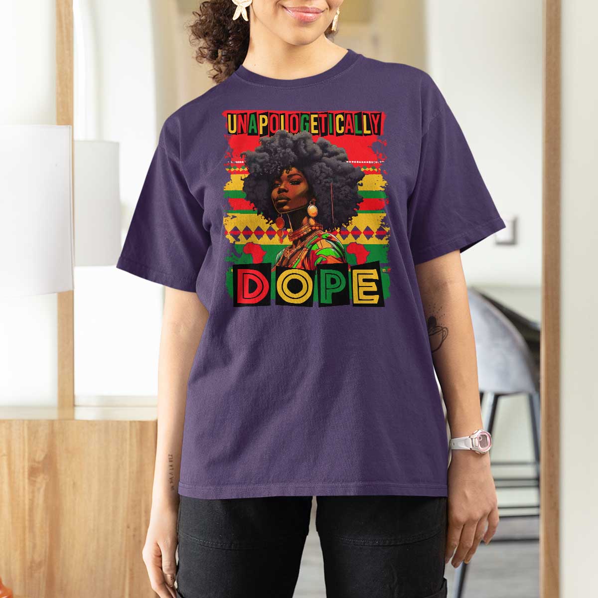 Black Women Unapologetically Dope T Shirt For Women Juneteenth Black History