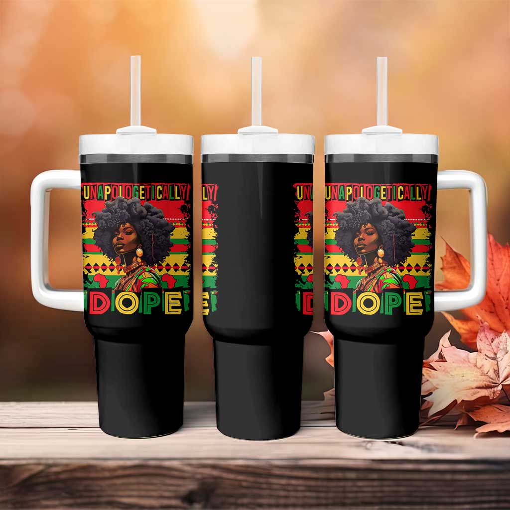 Black Women Unapologetically Dope Tumbler With Handle Juneteenth Black History