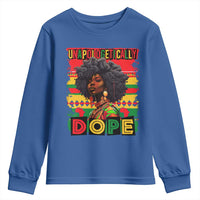 Black Women Unapologetically Dope Youth Sweatshirt Juneteenth Black History