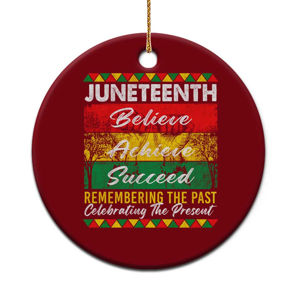 Juneteenth 1865 Ceramic Ornament Remembering The Past Black Freedom African Independence Day - Wonder Print Shop
