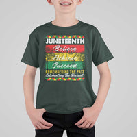 Juneteenth 1865 T Shirt For Kid Remembering The Past Black Freedom African Independence Day