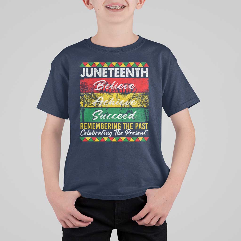 Juneteenth 1865 T Shirt For Kid Remembering The Past Black Freedom African Independence Day