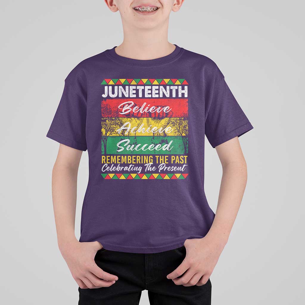 Juneteenth 1865 T Shirt For Kid Remembering The Past Black Freedom African Independence Day