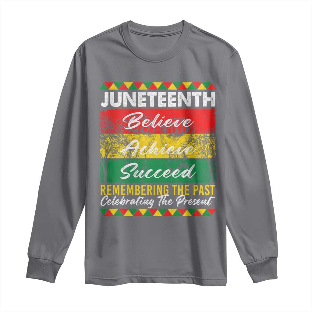 Juneteenth 1865 Long Sleeve Shirt Remembering The Past Black Freedom African Independence Day