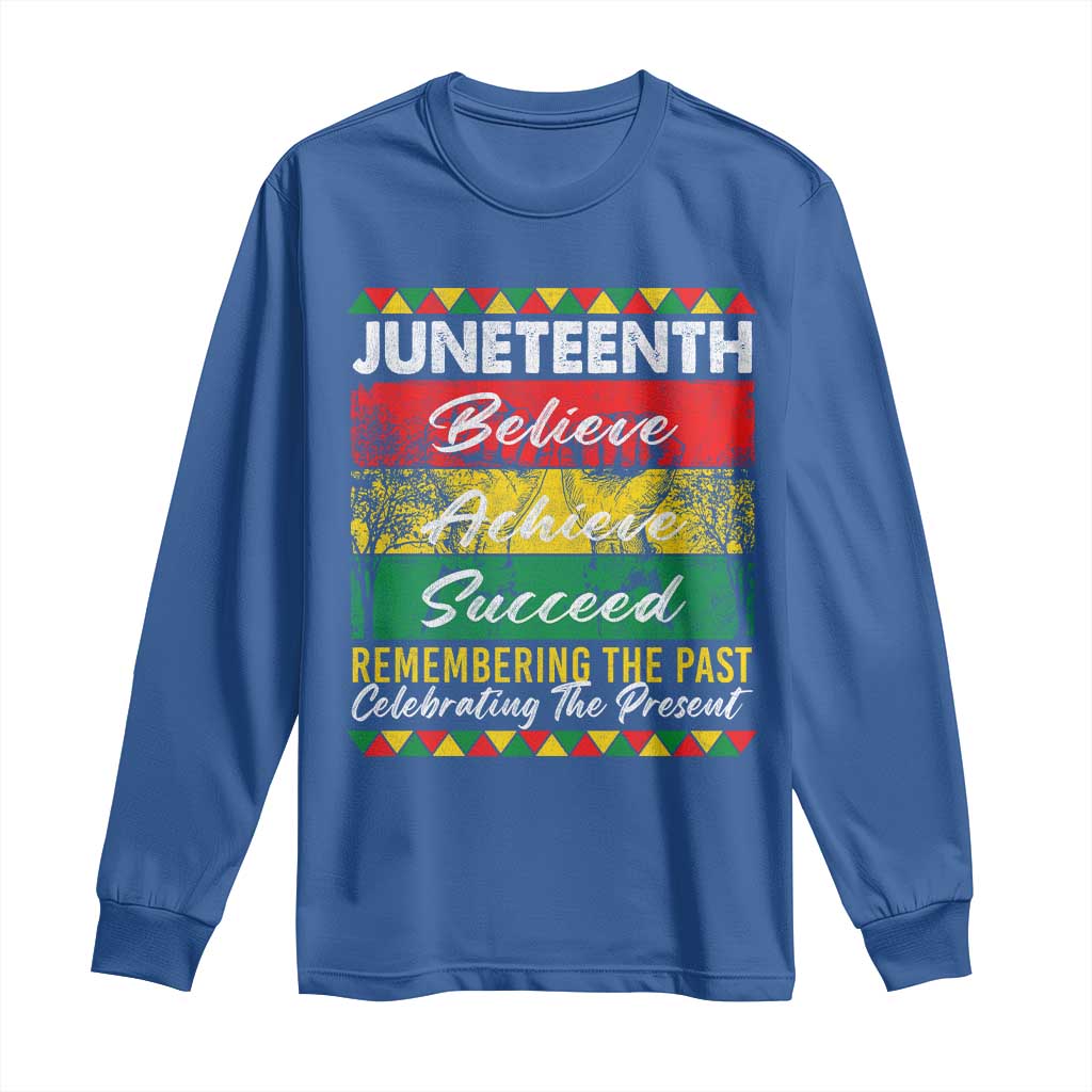 Juneteenth 1865 Long Sleeve Shirt Remembering The Past Black Freedom African Independence Day