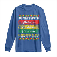 Juneteenth 1865 Long Sleeve Shirt Remembering The Past Black Freedom African Independence Day