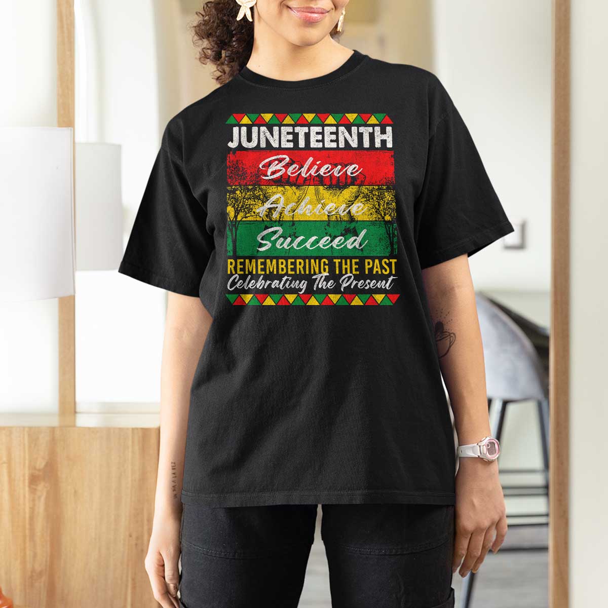 Juneteenth 1865 T Shirt For Women Remembering The Past Black Freedom African Independence Day