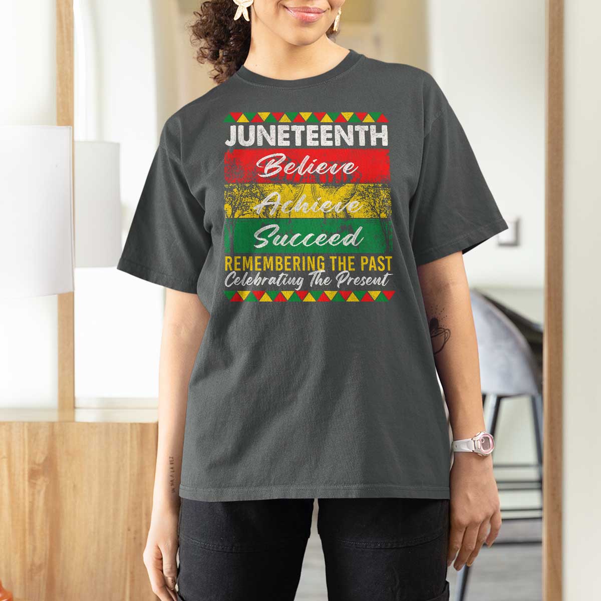 Juneteenth 1865 T Shirt For Women Remembering The Past Black Freedom African Independence Day