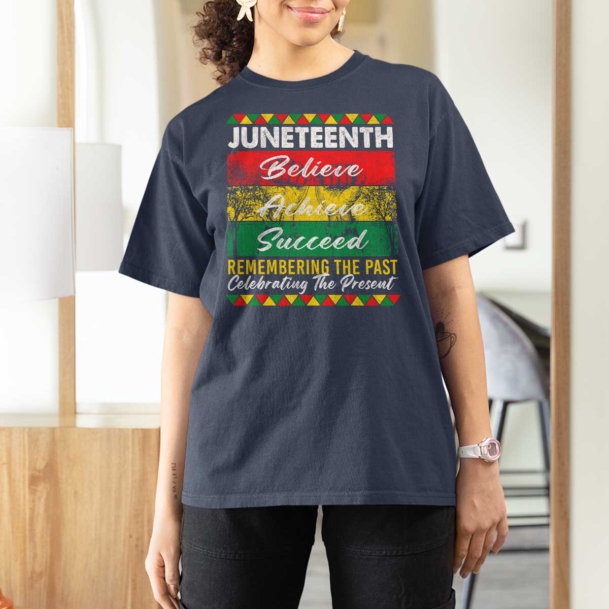 Juneteenth 1865 T Shirt For Women Remembering The Past Black Freedom African Independence Day