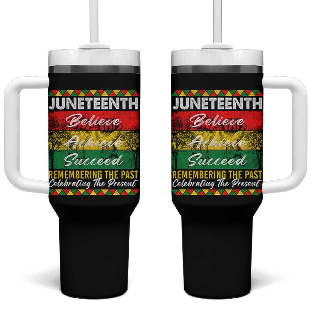 Juneteenth 1865 Tumbler With Handle Remembering The Past Black Freedom African Independence Day