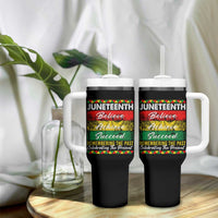 Juneteenth 1865 Tumbler With Handle Remembering The Past Black Freedom African Independence Day