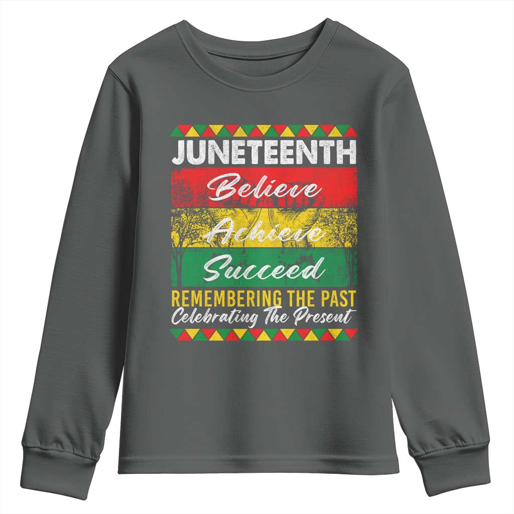 Juneteenth 1865 Youth Sweatshirt Remembering The Past Black Freedom African Independence Day