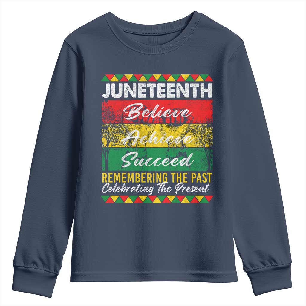 Juneteenth 1865 Youth Sweatshirt Remembering The Past Black Freedom African Independence Day