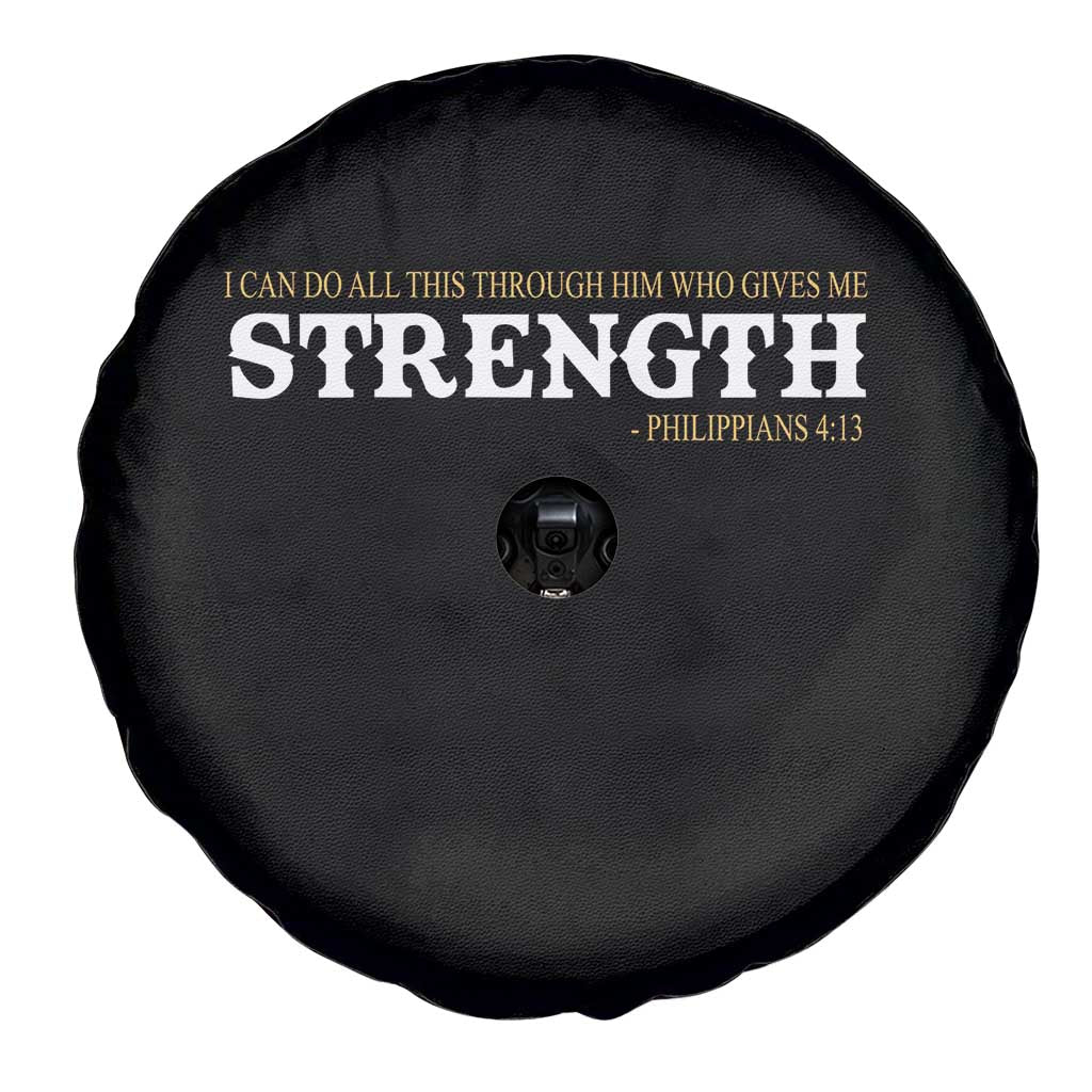 Christian Bible Spare Tire Cover Philippians 4:13 Motivational Quote Inspirational Bible Verses