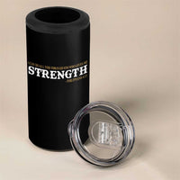 Christian Bible 4 in 1 Can Cooler Tumbler Philippians 4:13 Motivational Quote Inspirational Bible Verses