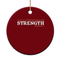 Christian Bible Ceramic Ornament Philippians 4:13 Motivational Quote Inspirational Bible Verses