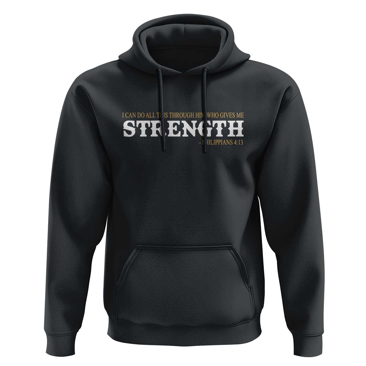 Christian Bible Hoodie Philippians 4:13 Motivational Quote Inspirational Bible Verses