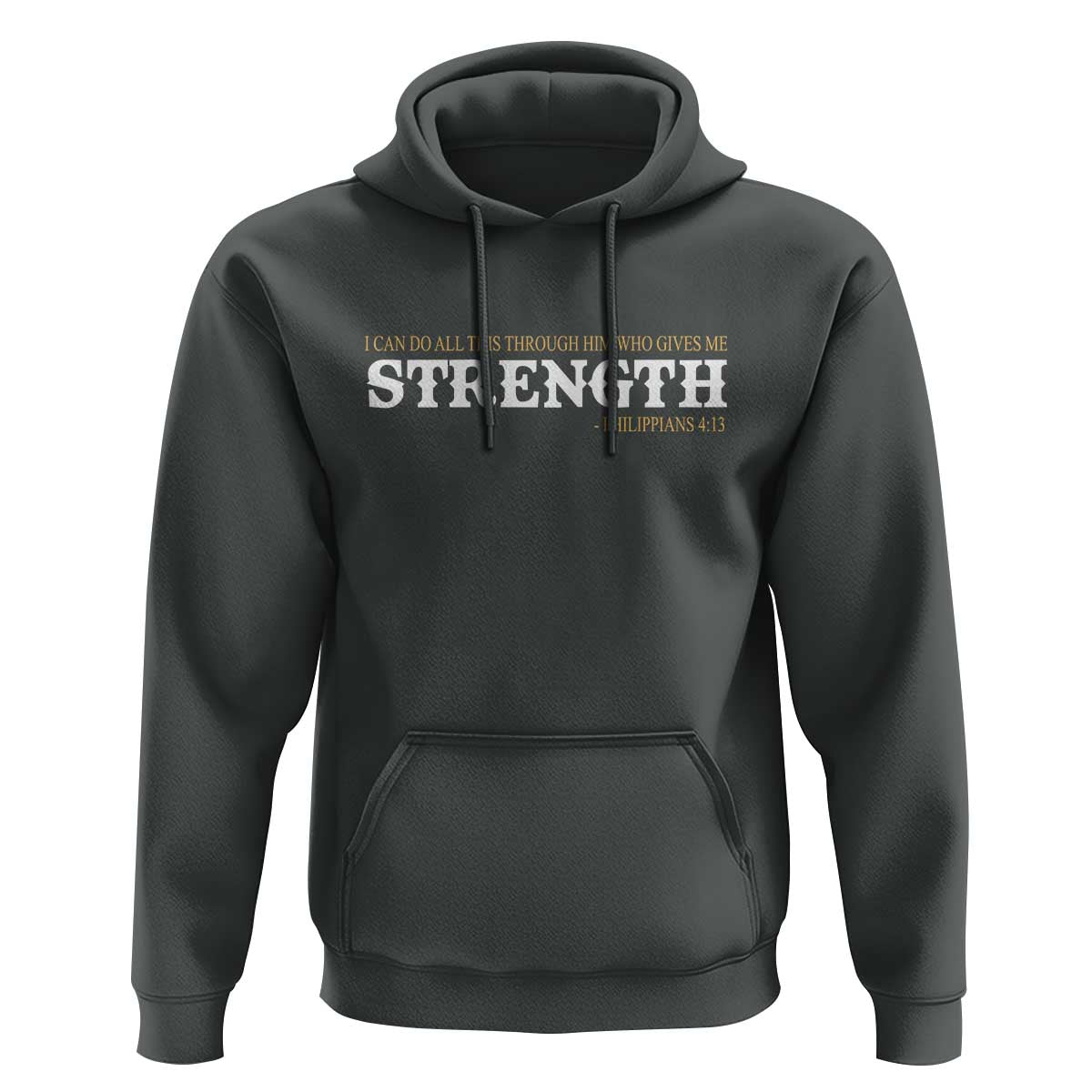 Christian Bible Hoodie Philippians 4:13 Motivational Quote Inspirational Bible Verses