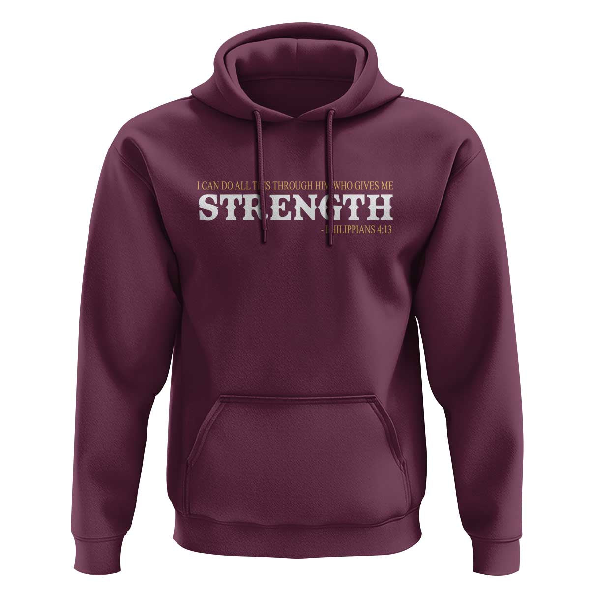 Christian Bible Hoodie Philippians 4:13 Motivational Quote Inspirational Bible Verses