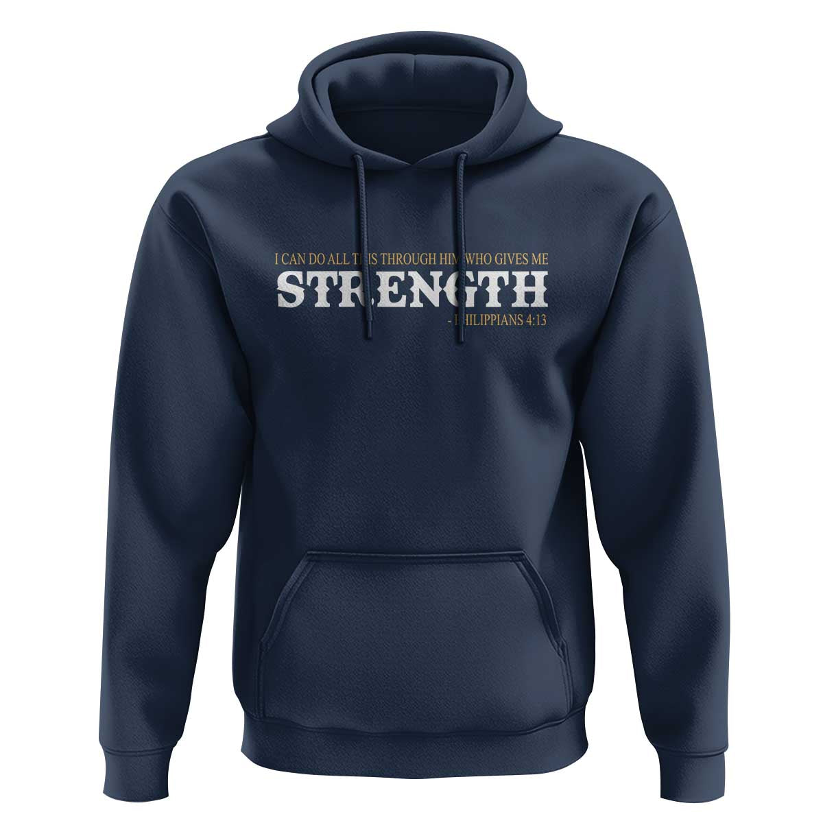 Christian Bible Hoodie Philippians 4:13 Motivational Quote Inspirational Bible Verses