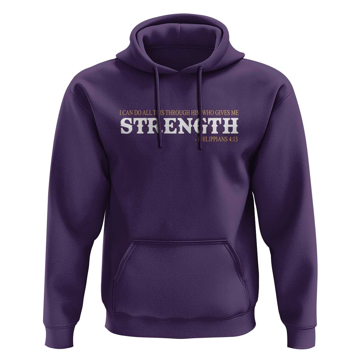Christian Bible Hoodie Philippians 4:13 Motivational Quote Inspirational Bible Verses