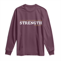 Christian Bible Long Sleeve Shirt Philippians 4:13 Motivational Quote Inspirational Bible Verses