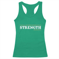Christian Bible Racerback Tank Top Philippians 4:13 Motivational Quote Inspirational Bible Verses