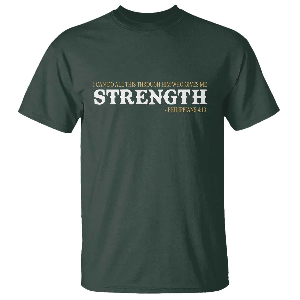 Christian Bible T Shirt Philippians 4:13 Motivational Quote Inspirational Bible Verses
