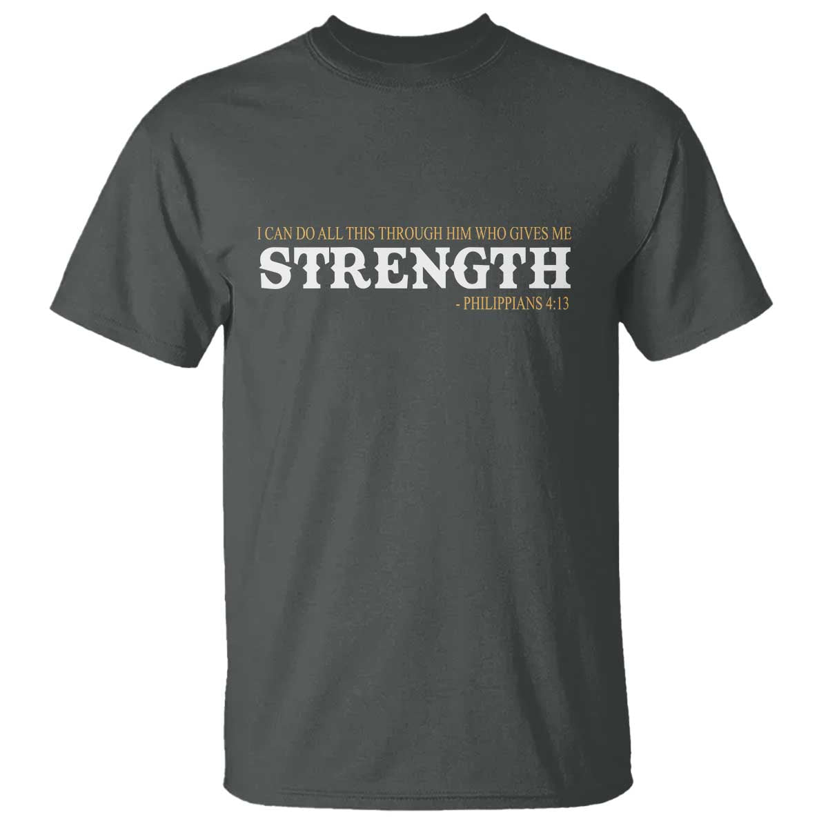 Christian Bible T Shirt Philippians 4:13 Motivational Quote Inspirational Bible Verses