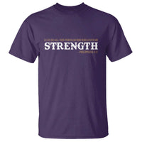 Christian Bible T Shirt Philippians 4:13 Motivational Quote Inspirational Bible Verses