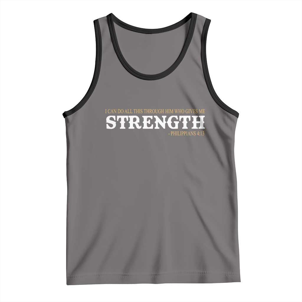 Christian Bible Tank Top Philippians 4:13 Motivational Quote Inspirational Bible Verses