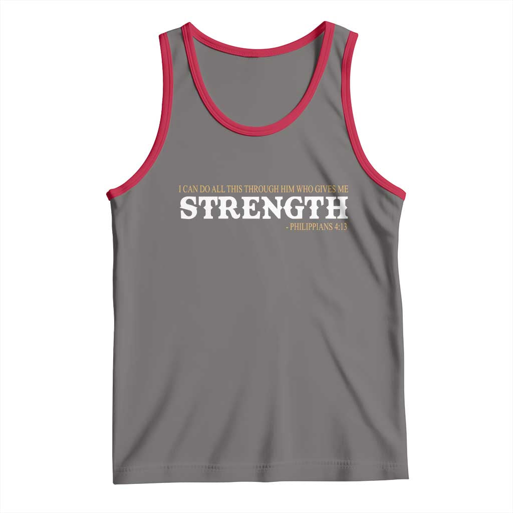 Christian Bible Tank Top Philippians 4:13 Motivational Quote Inspirational Bible Verses