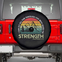 Vintage Christian Bible Spare Tire Cover Philippians 4:13 Motivational Quote Inspirational Bible Verses - Wonder Print Shop