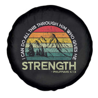Vintage Christian Bible Spare Tire Cover Philippians 4:13 Motivational Quote Inspirational Bible Verses - Wonder Print Shop