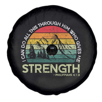 Vintage Christian Bible Spare Tire Cover Philippians 4:13 Motivational Quote Inspirational Bible Verses - Wonder Print Shop