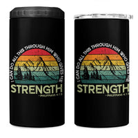 Vintage Christian Bible 4 in 1 Can Cooler Tumbler Philippians 4:13 Motivational Quote Inspirational Bible Verses - Wonder Print Shop