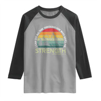 Vintage Christian Bible Raglan Shirt Philippians 4:13 Motivational Quote Inspirational Bible Verses - Wonder Print Shop