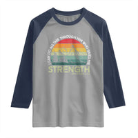 Vintage Christian Bible Raglan Shirt Philippians 4:13 Motivational Quote Inspirational Bible Verses - Wonder Print Shop