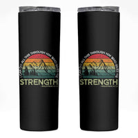 Vintage Christian Bible Skinny Tumbler Philippians 4:13 Motivational Quote Inspirational Bible Verses - Wonder Print Shop