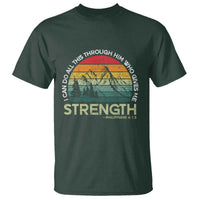 Vintage Christian Bible T Shirt Philippians 4:13 Motivational Quote Inspirational Bible Verses - Wonder Print Shop