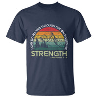 Vintage Christian Bible T Shirt Philippians 4:13 Motivational Quote Inspirational Bible Verses - Wonder Print Shop