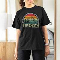 Vintage Christian Bible T Shirt For Women Philippians 4:13 Motivational Quote Inspirational Bible Verses - Wonder Print Shop