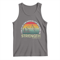Vintage Christian Bible Tank Top Philippians 4:13 Motivational Quote Inspirational Bible Verses - Wonder Print Shop